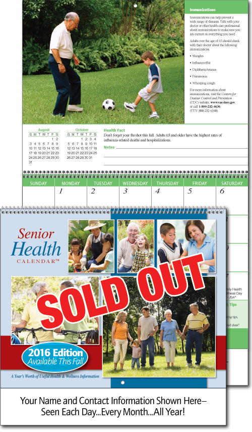 2015 Senior Health Wall Calendar